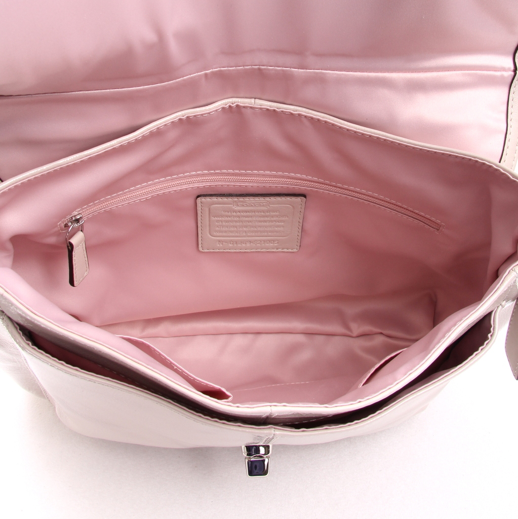 Coach Penelope F21005 Patent Flap Convertible Shoulder Bag